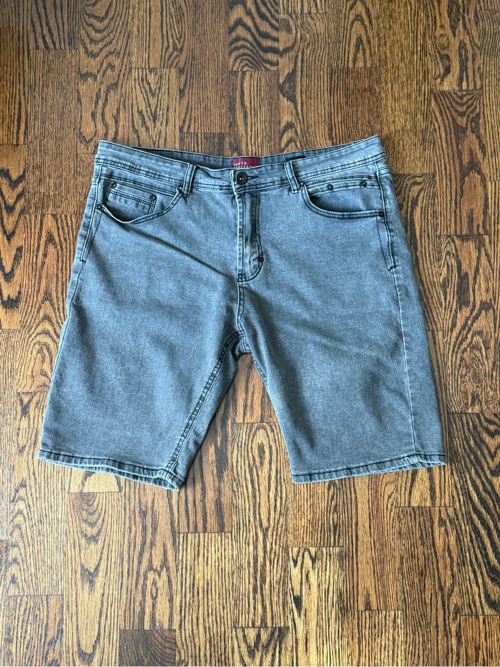 Men's Gray Denim Jean Shorts